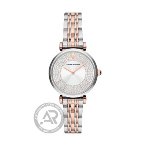 EMPORIO ARMANI Gianni T-Bar Two Tone Stainless Steel Bracelet AR11537